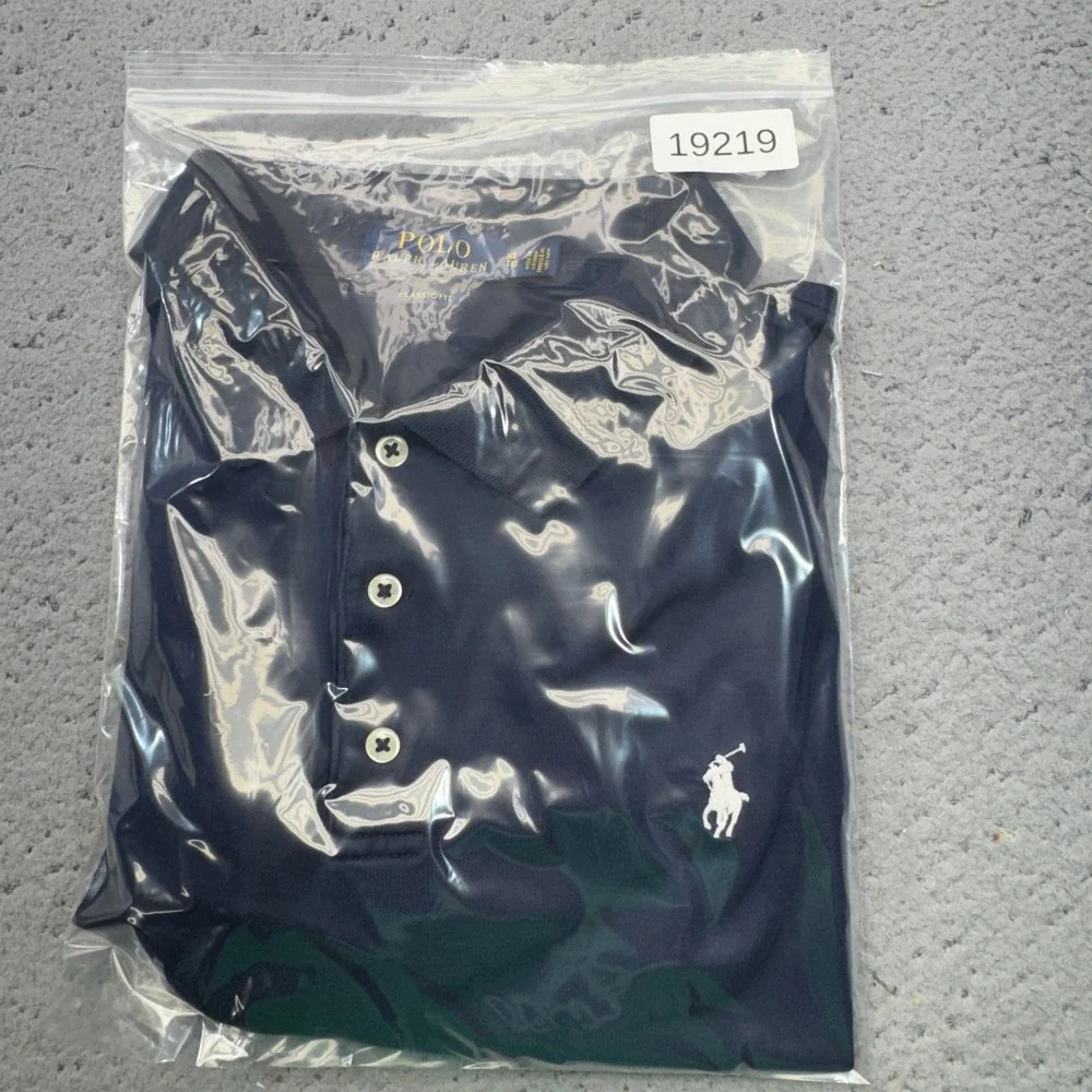 Ralph Lauren Polo Mens XL Navy Blue Classic Fit Short Sleeve Pony Logo Shirt